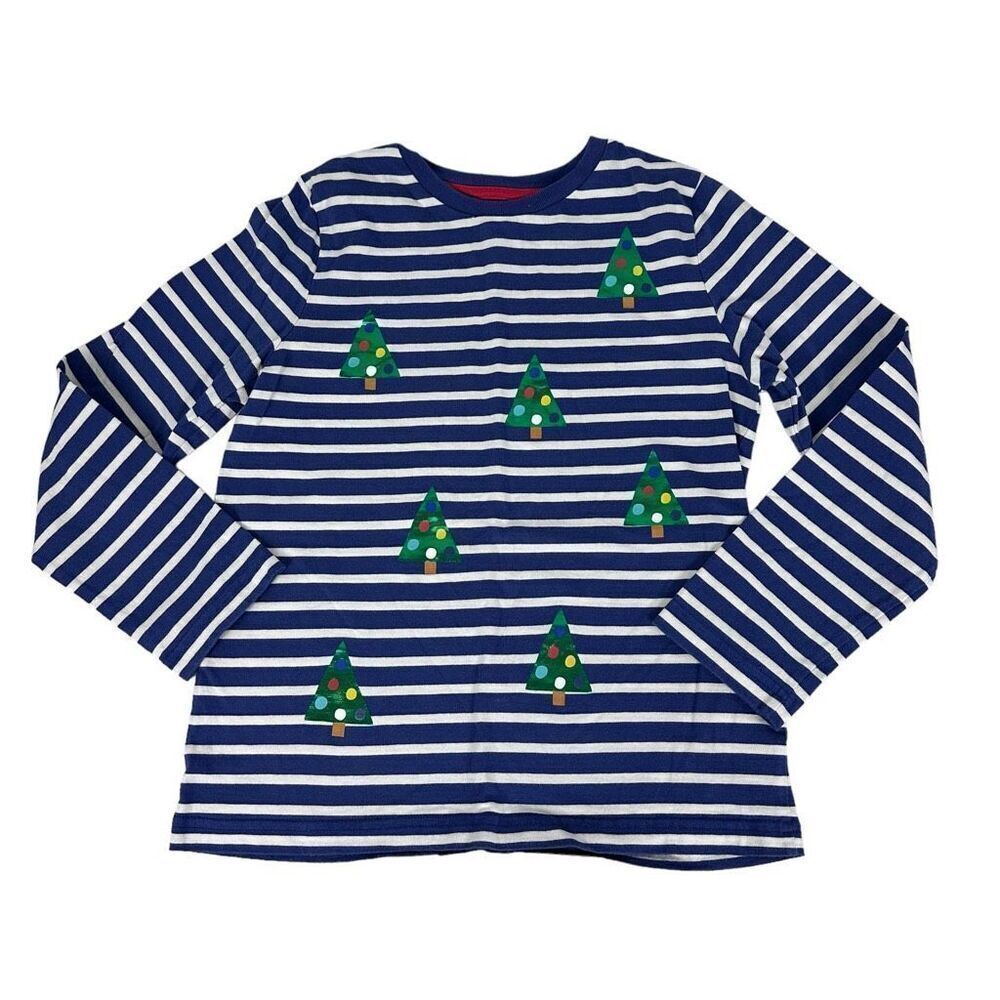 Boden Festive Breton T-Shirt size 9-10 years Holiday